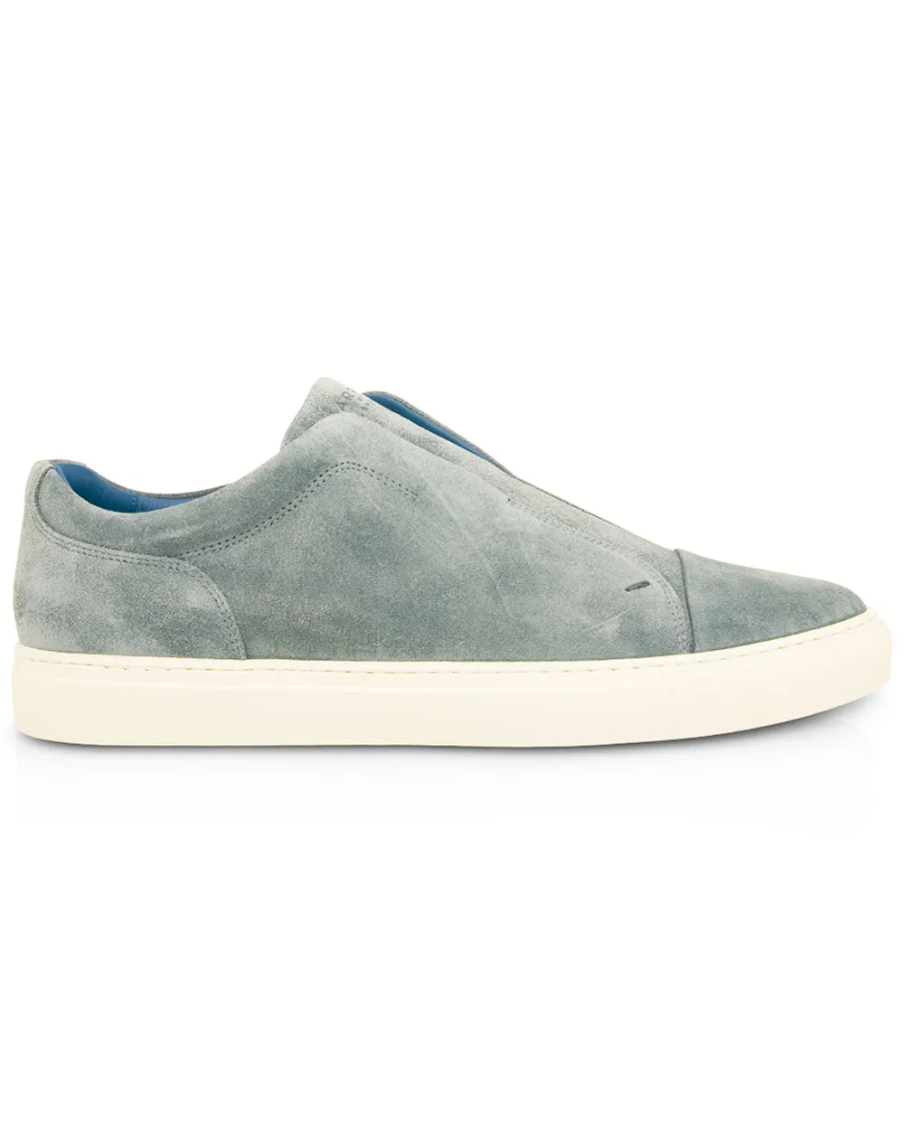 Aaron Suede Sneaker in Blue Jean