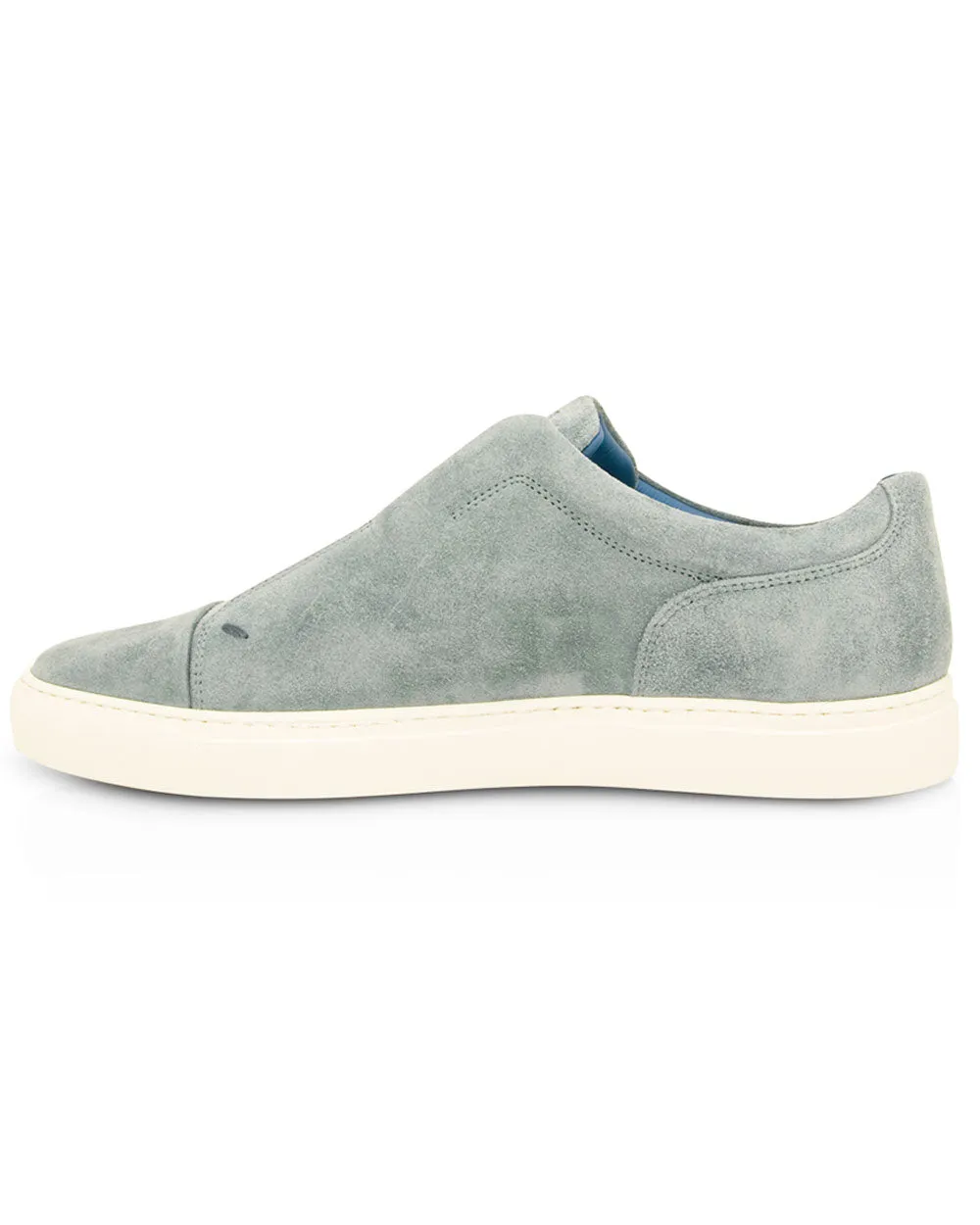 Aaron Suede Sneaker in Blue Jean