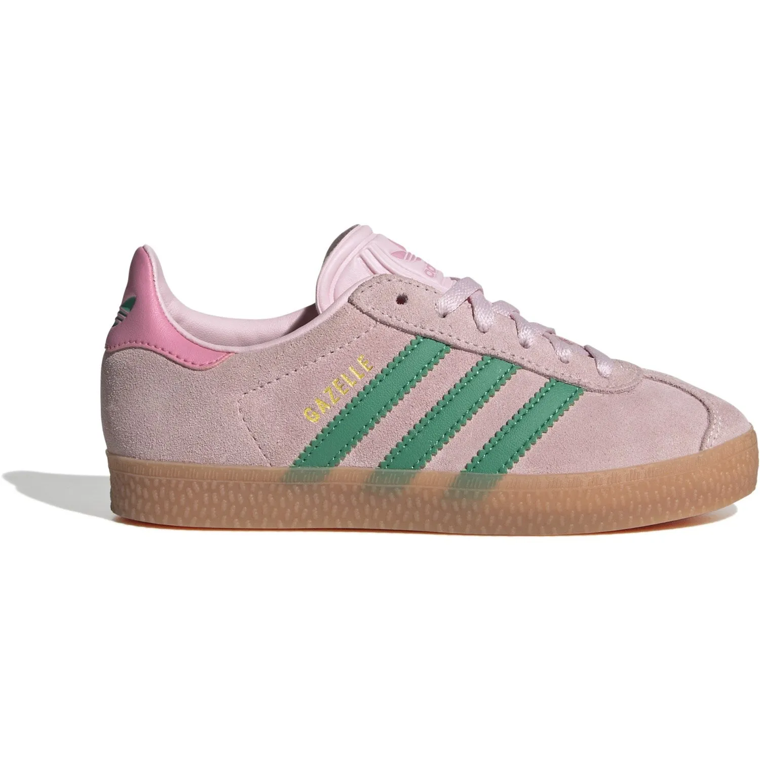 adidas Originals Clear Pink Court Green Bliss Pink Gazelle C Sneakers