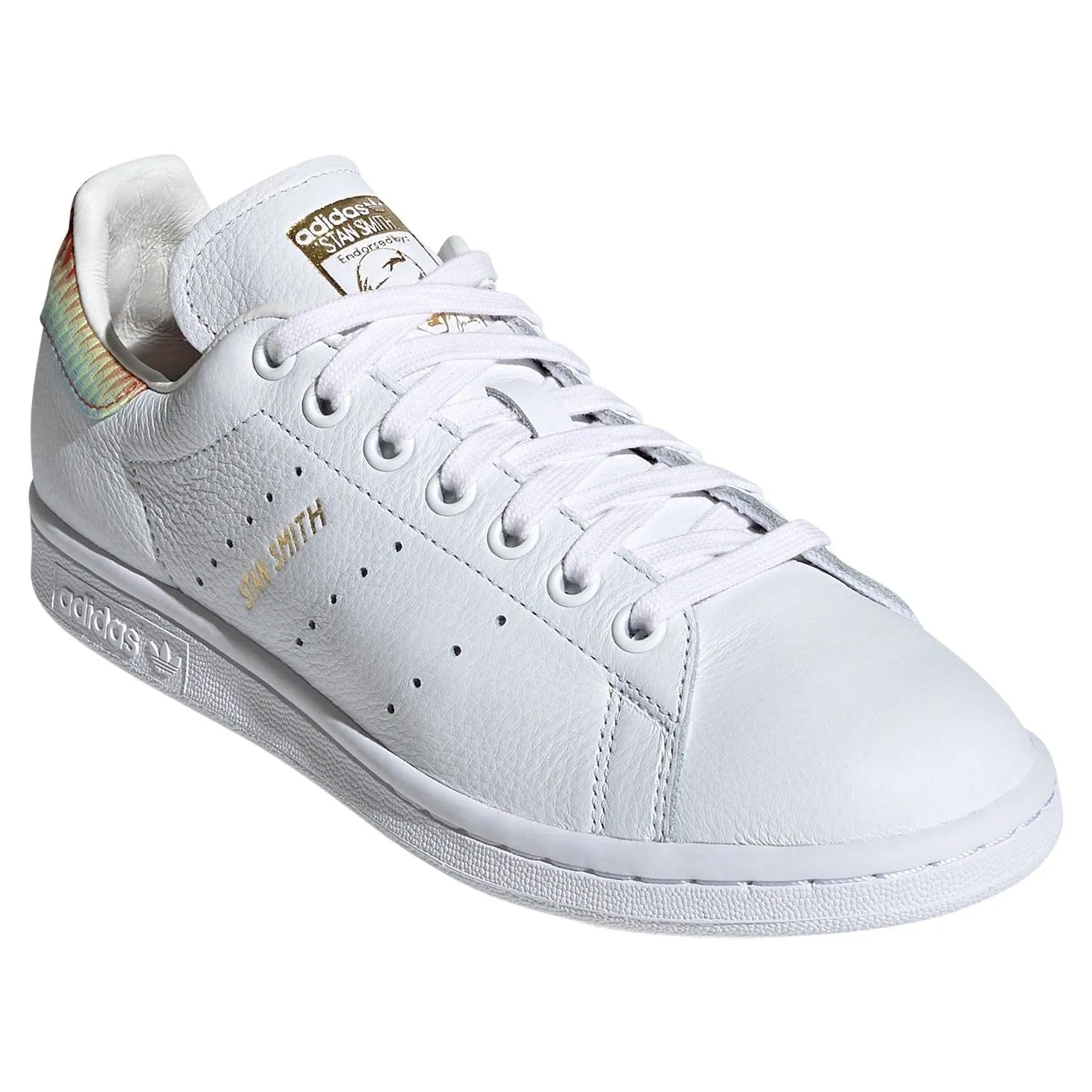 adidas Originals Womens Stan Smith Shoes - White / Rainbow