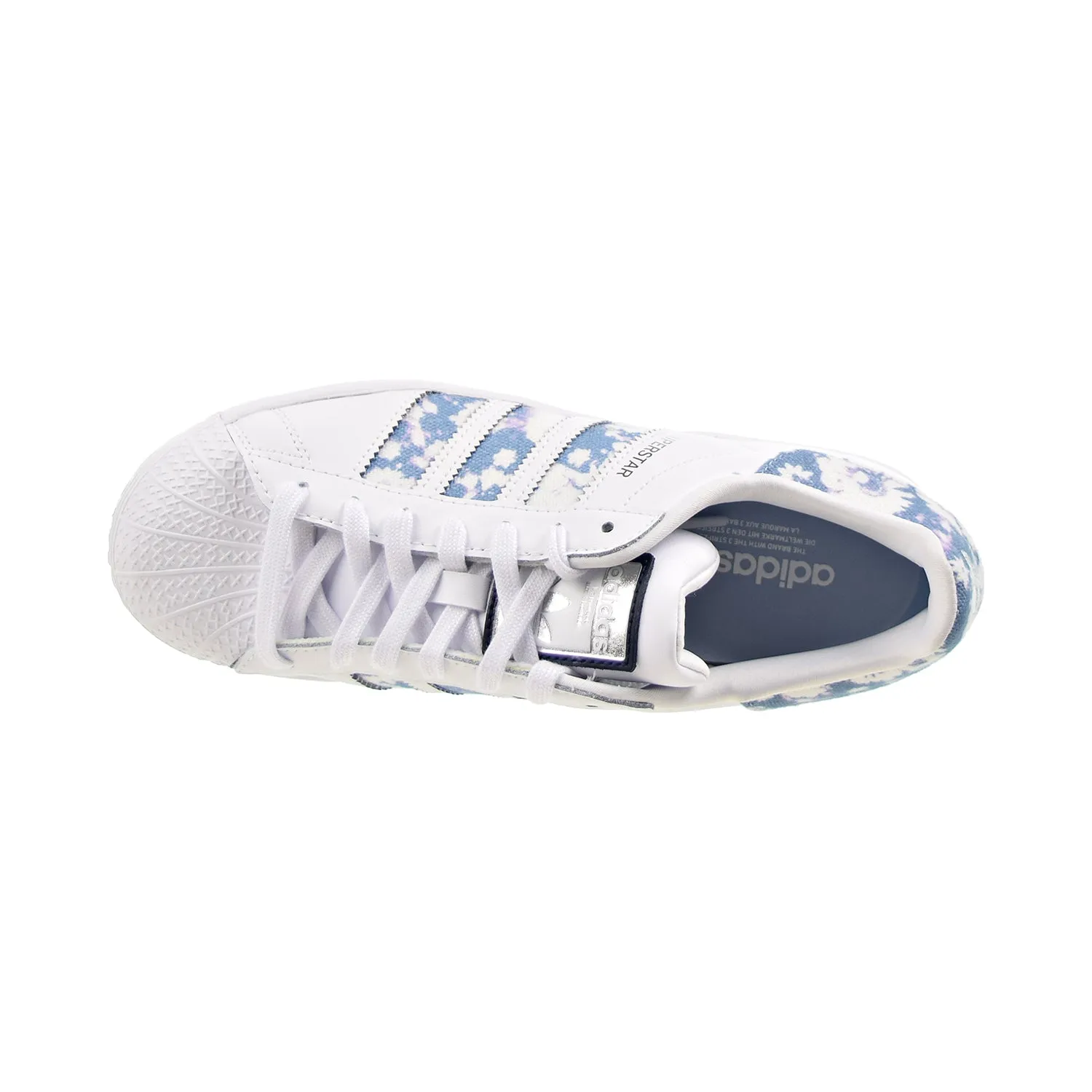 Adidas Superstar Bold Women's Shoes Cloud White-Ambient Sky-Silver Metallic