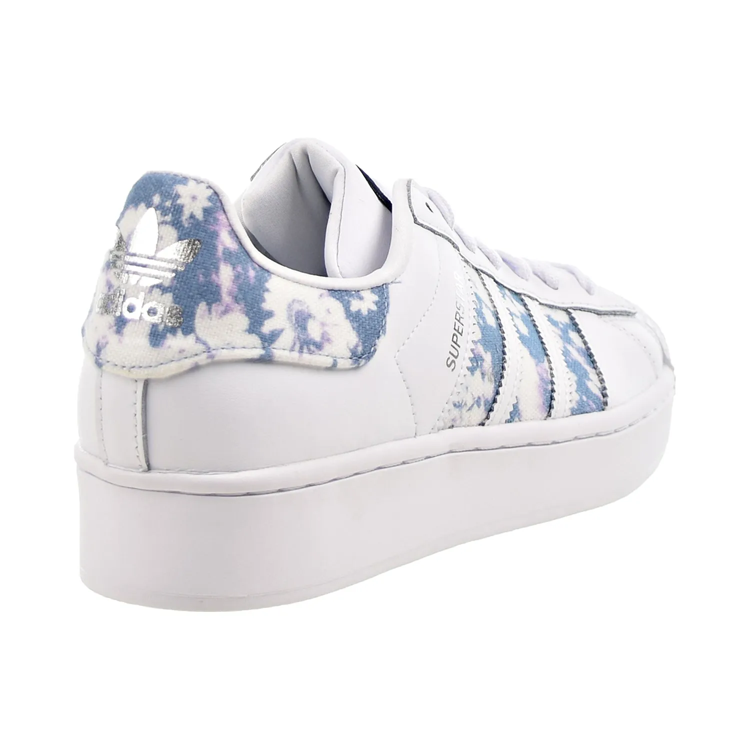 Adidas Superstar Bold Women's Shoes Cloud White-Ambient Sky-Silver Metallic