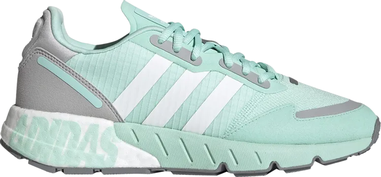 Adidas Wmns ZX 1K Boost 'Bold Logo Graphic - Clear Mint' Sneakers, Green