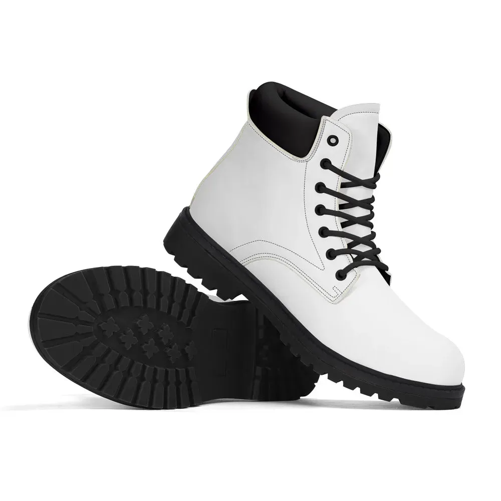 Black Outsole Leather All Season Boots