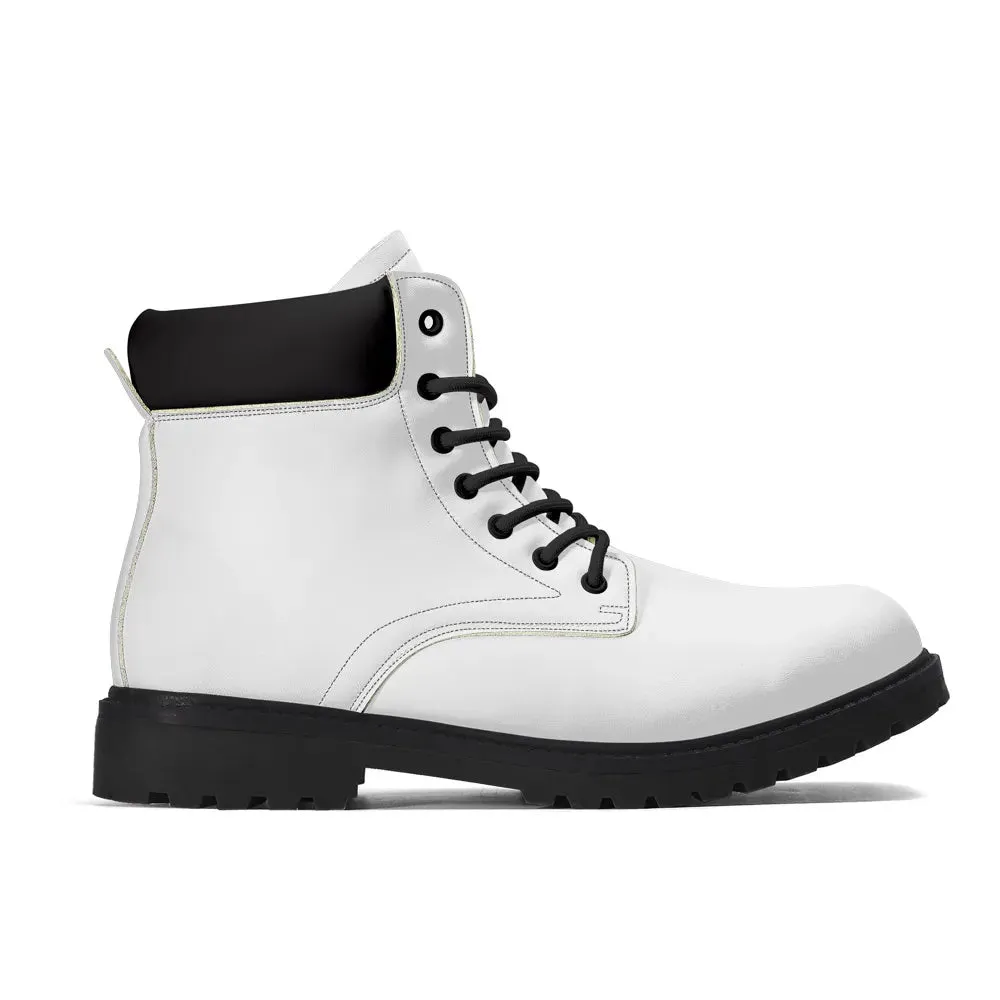 Black Outsole Leather All Season Boots