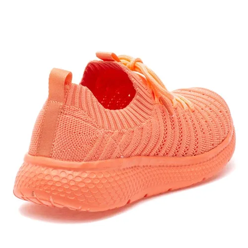 Dyann Knit Sneakers - Orange Knit