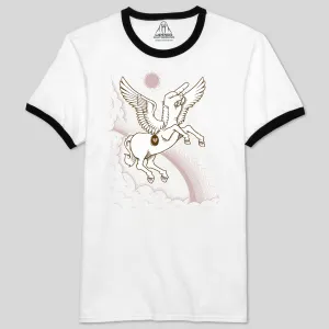 F-UNICORN RAINBOW MEN'S RINGER TEE