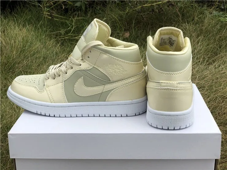 JORDAN 1 MID x GOOSE FEATHER YELLOW