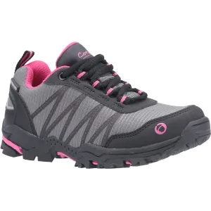 Kids Littledean Hiking Waterproof Shoes Pink/Grey