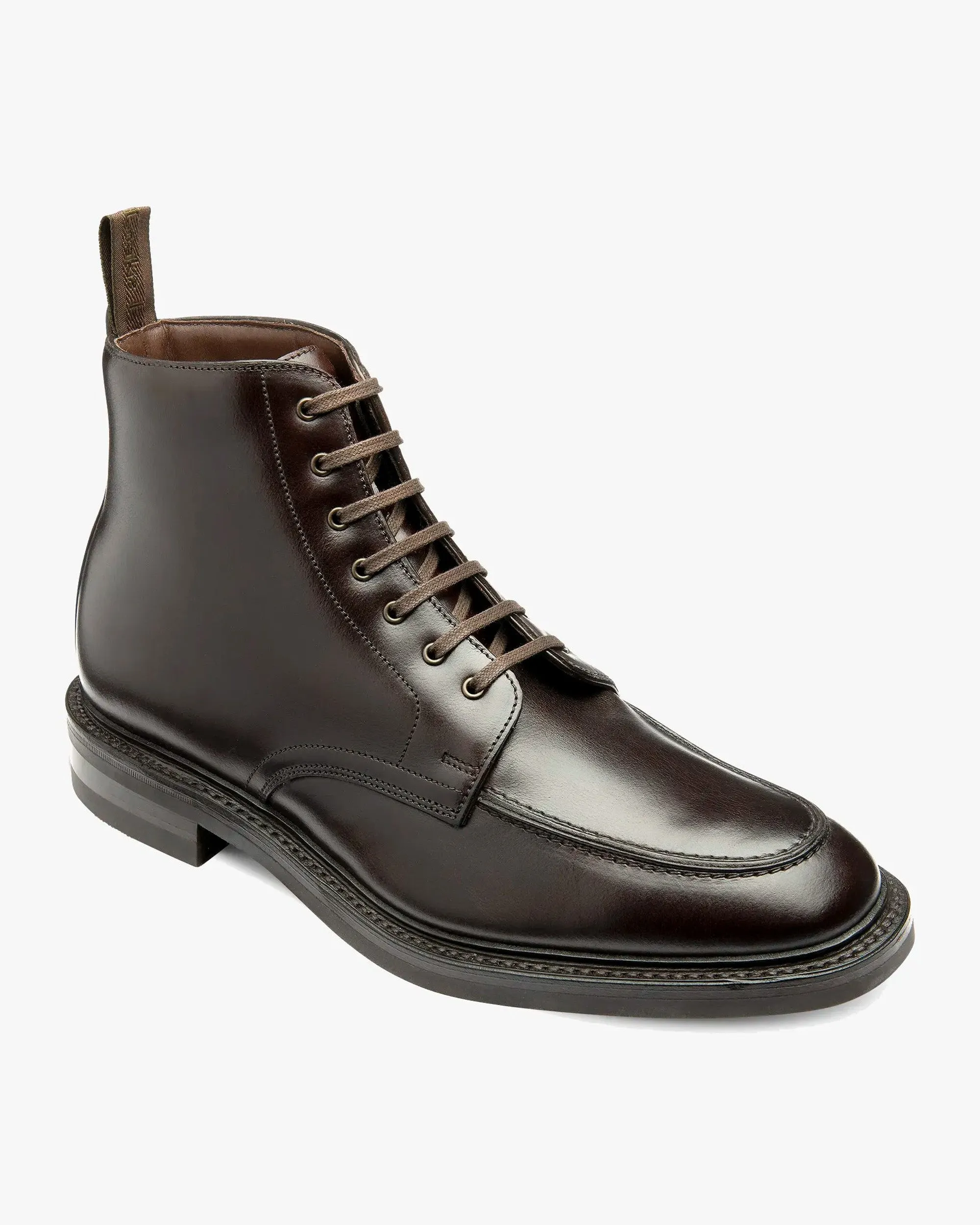 Loake 1880 Country Gisbourne Boots - Dark Brown Waxy