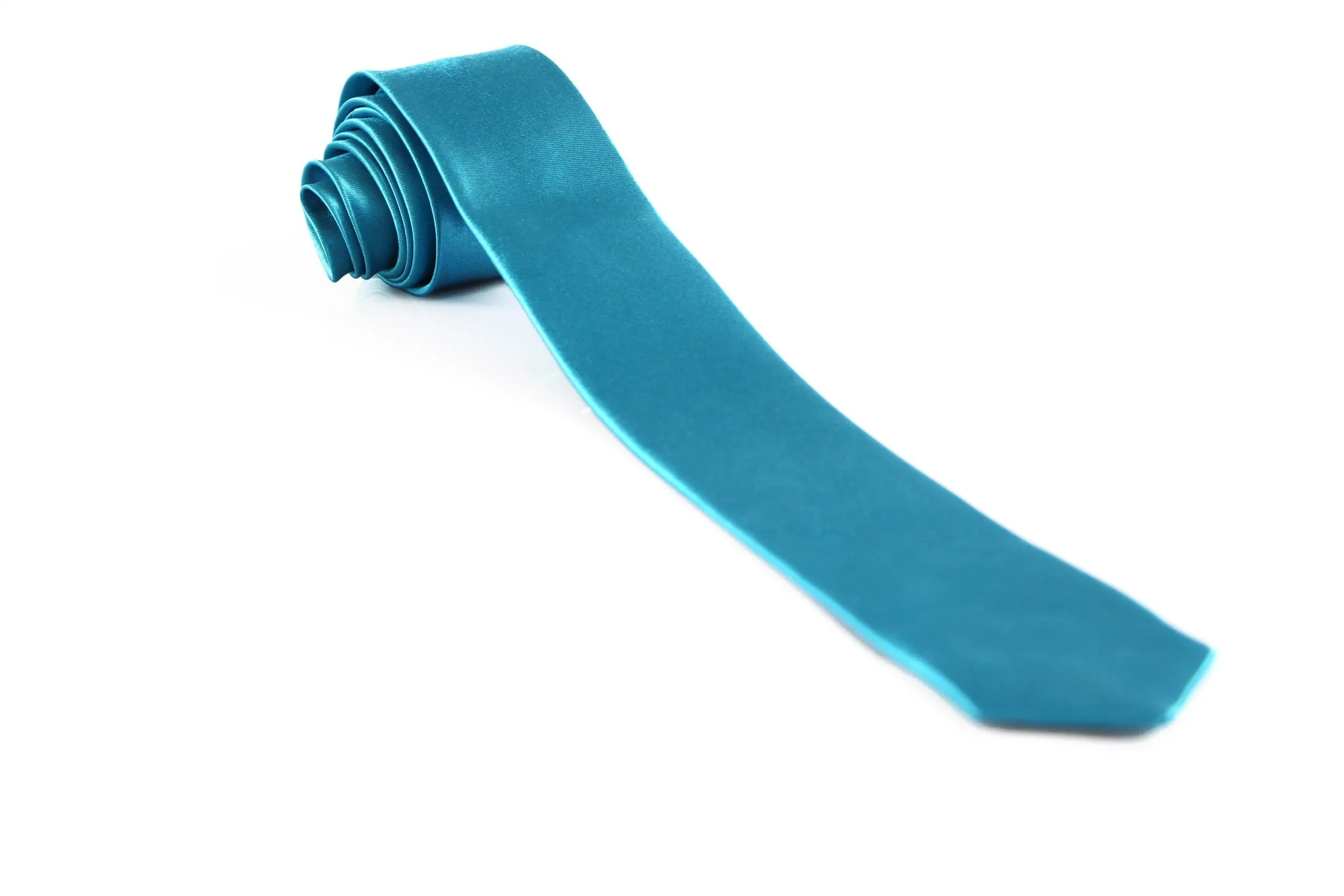 Mens Sky Blue 5cm Skinny Plain Neck Tie