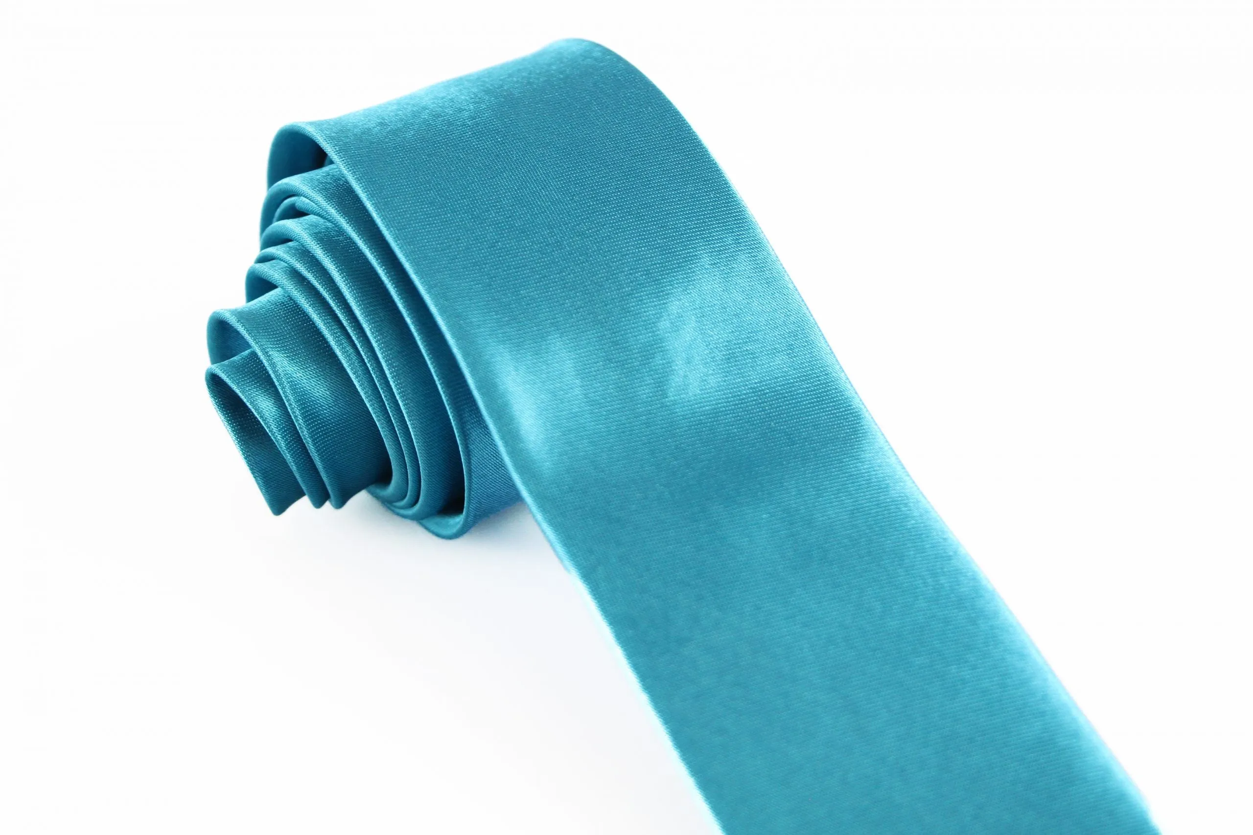 Mens Sky Blue 5cm Skinny Plain Neck Tie