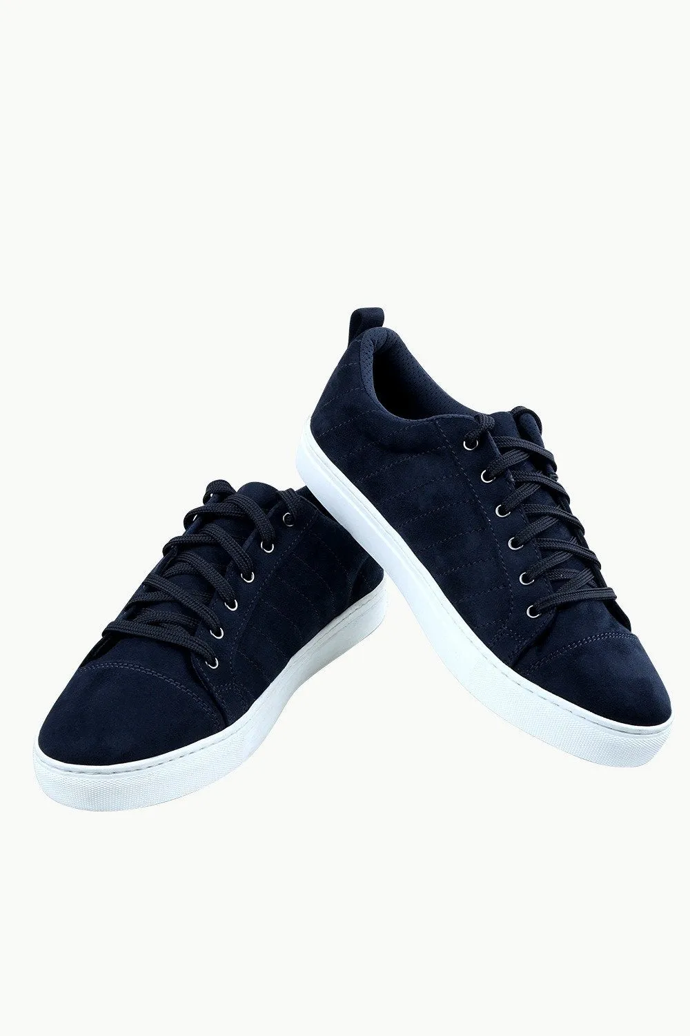 Men's Suede Navy  Sneakers