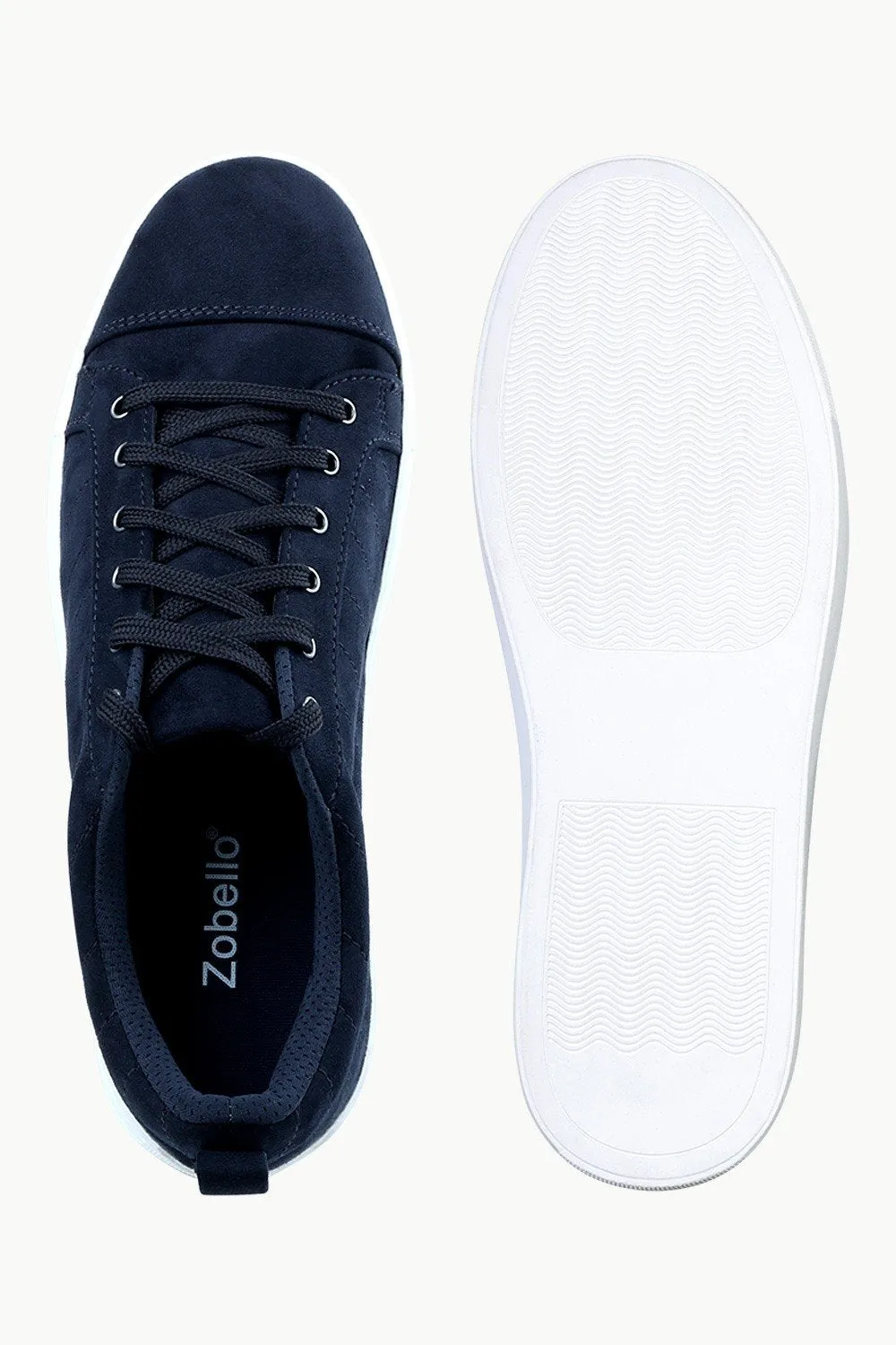 Men's Suede Navy  Sneakers