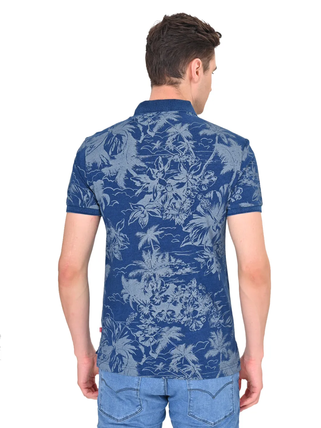 Men's Tropical Slim Fit Polo T-shirt