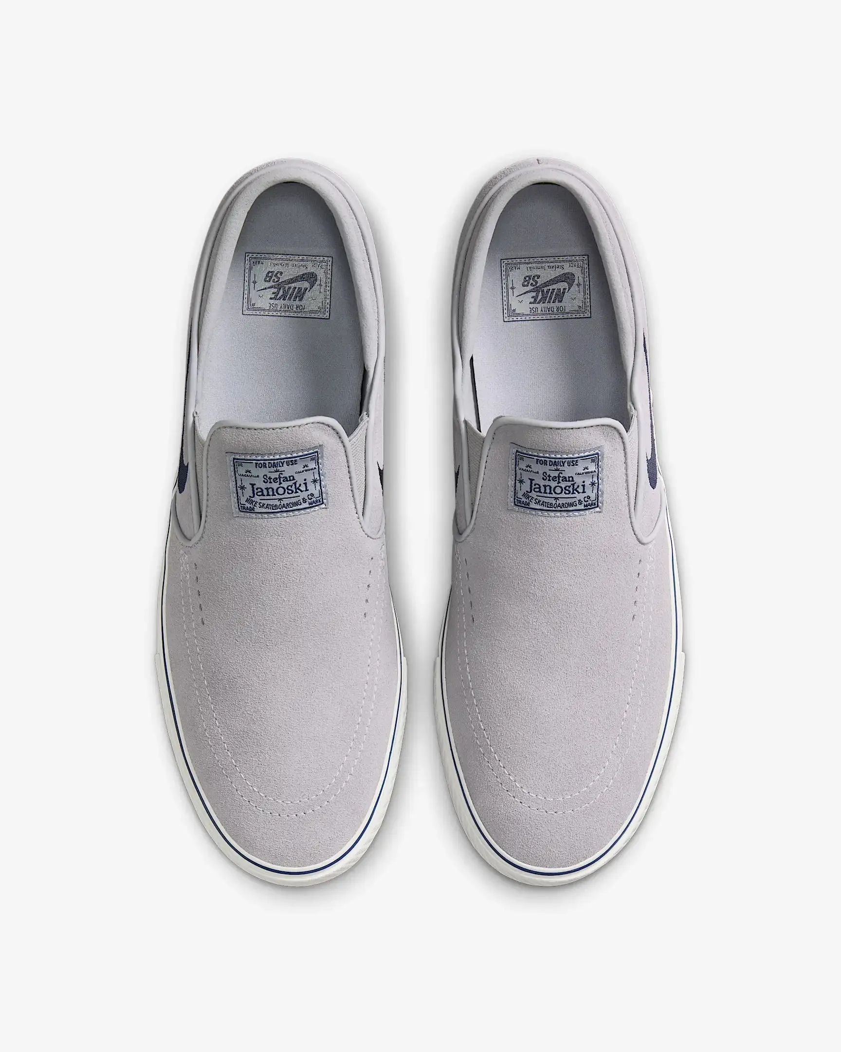 Nike SB Janoski  Slip - WOLF GREY/NAVY/SUMMIT WHITE