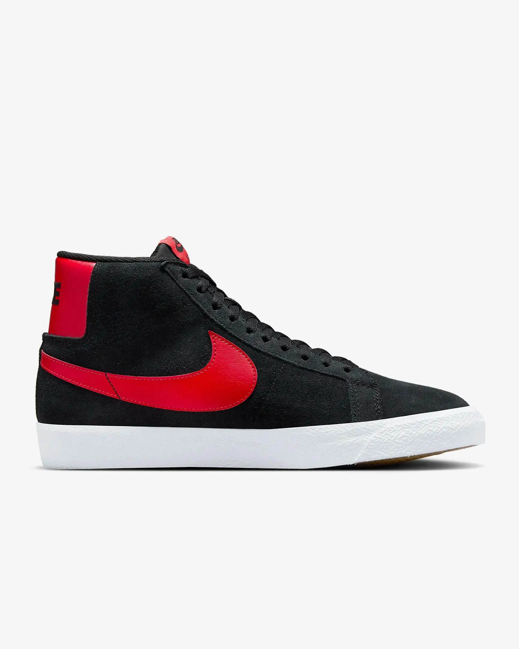 Nike SB Zoom Blazer MidSkate Shoes - BLACK/UNIVERSITY RED