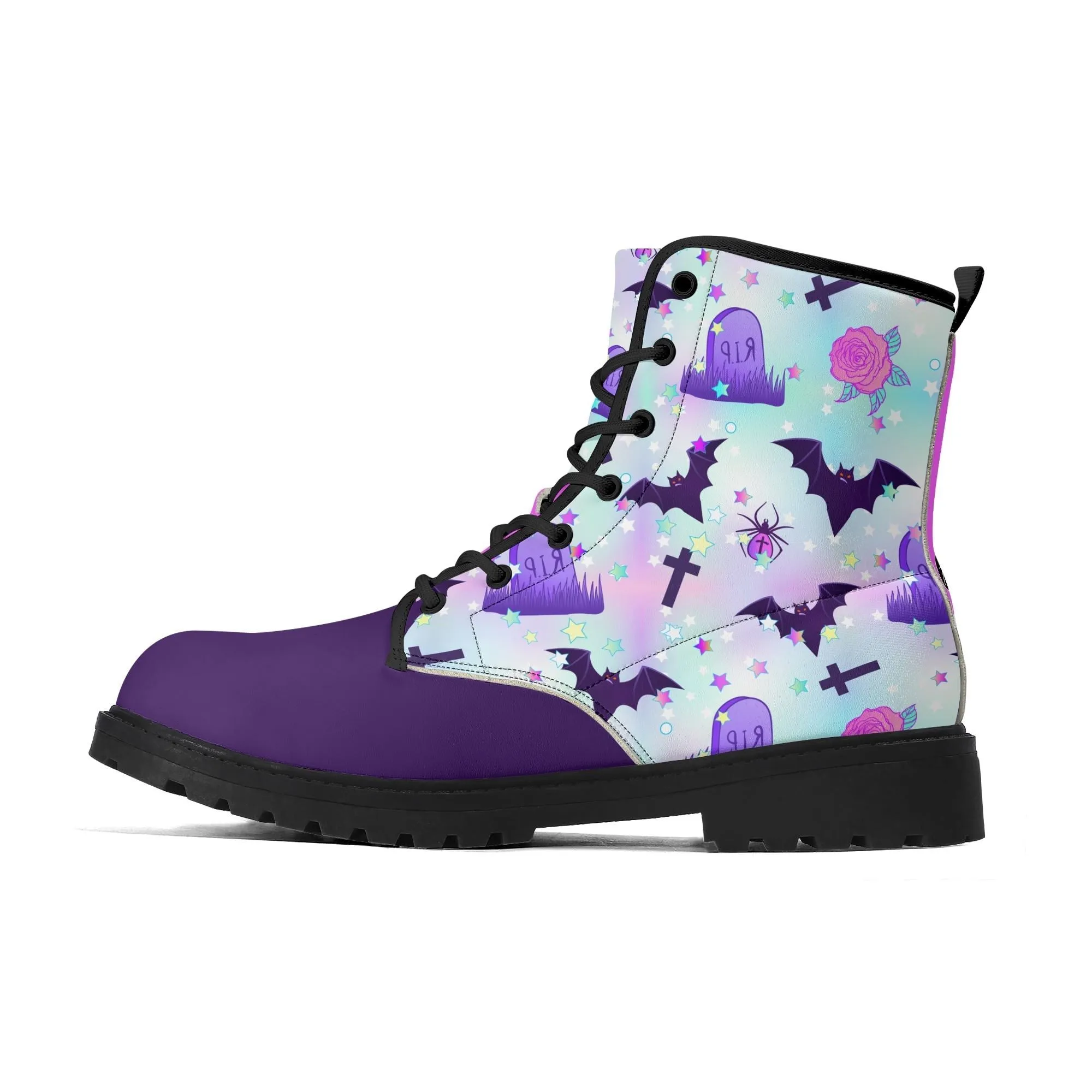 Pastel Spooky Women's Leather Boots