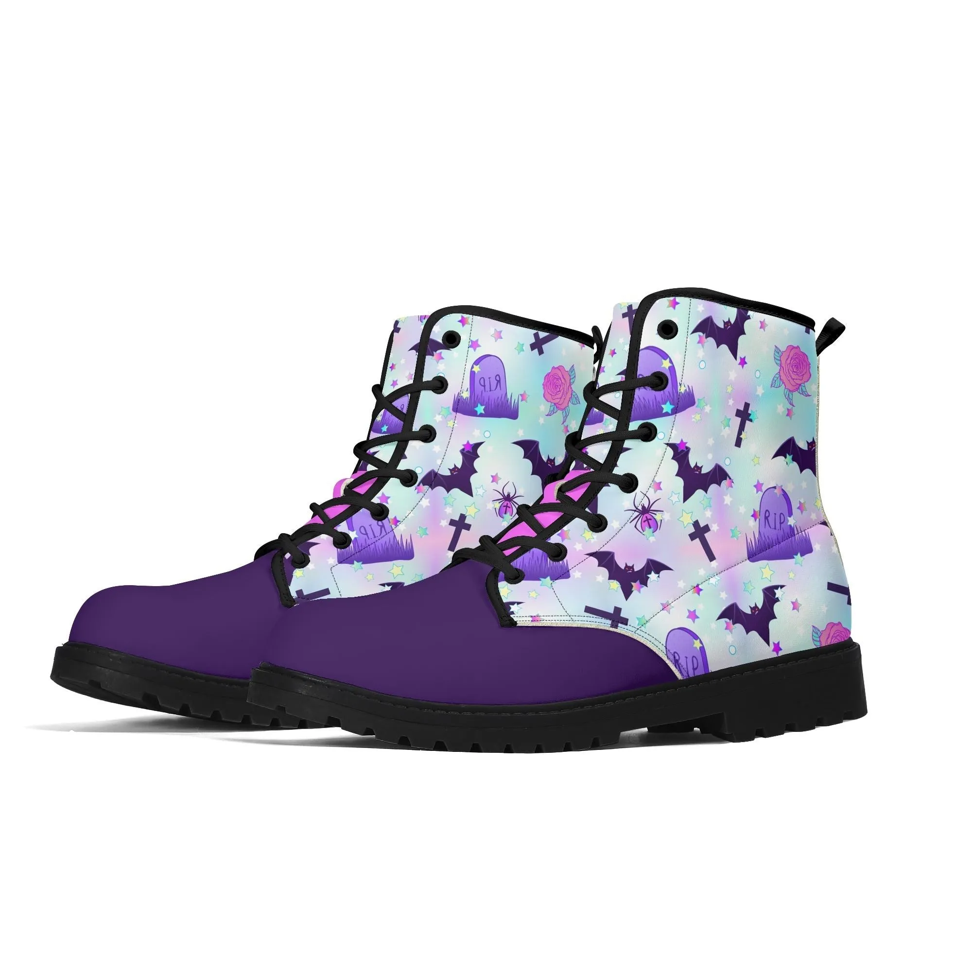 Pastel Spooky Women's Leather Boots