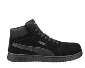 Puma Men's 630305 Iconic Suede Mid Composite Safety Toe Metal Free Work Shoes