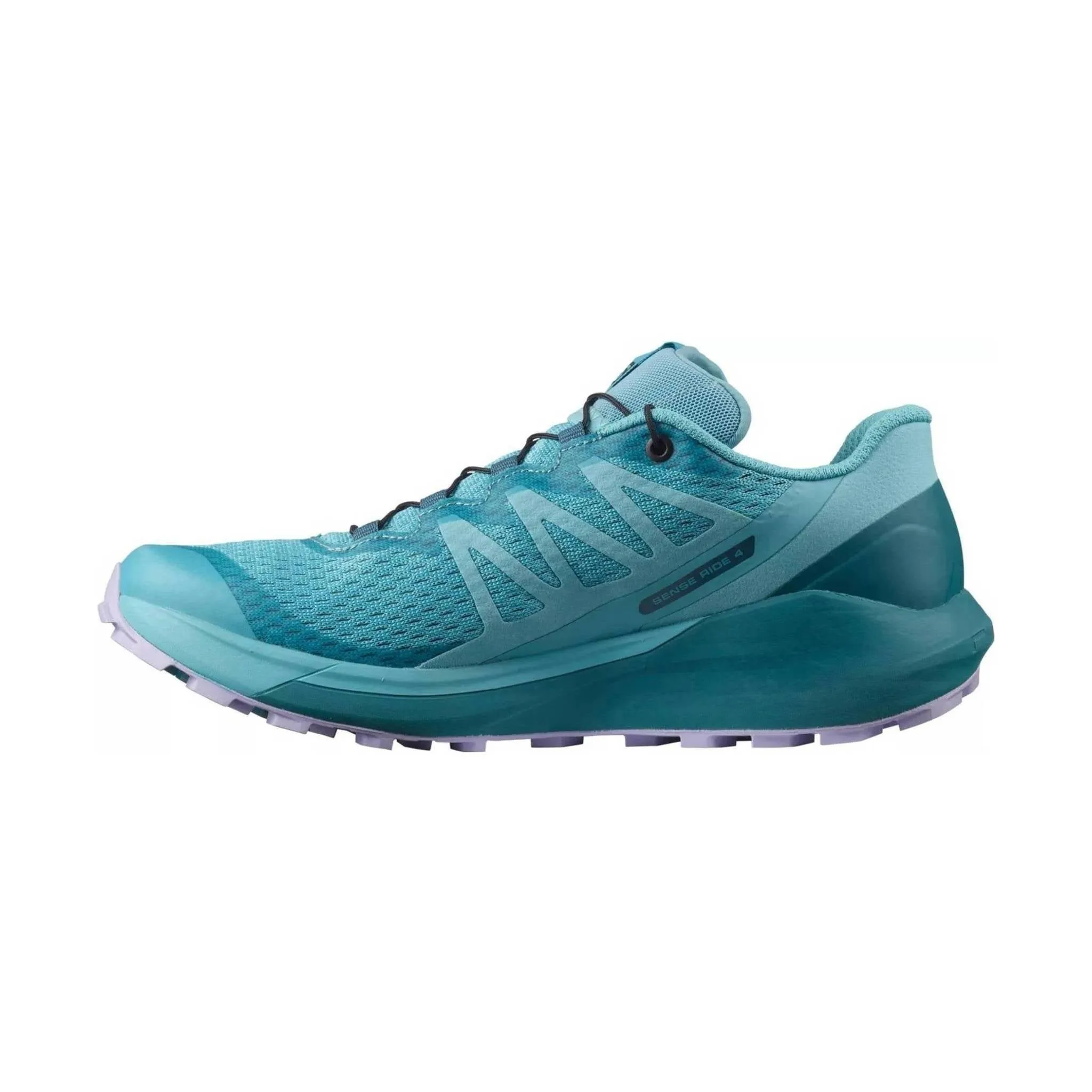 Salomon Women's Sense Ride 4 Running Shoes - Delphinium Blue/Mallard Blue/Lavender