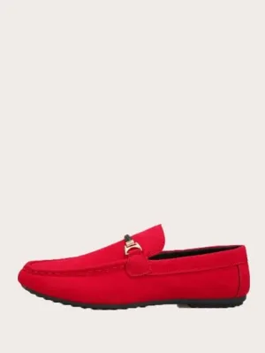 SHEIN Red Party Wear Fancy Loafers