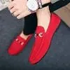 SHEIN Red Party Wear Fancy Loafers