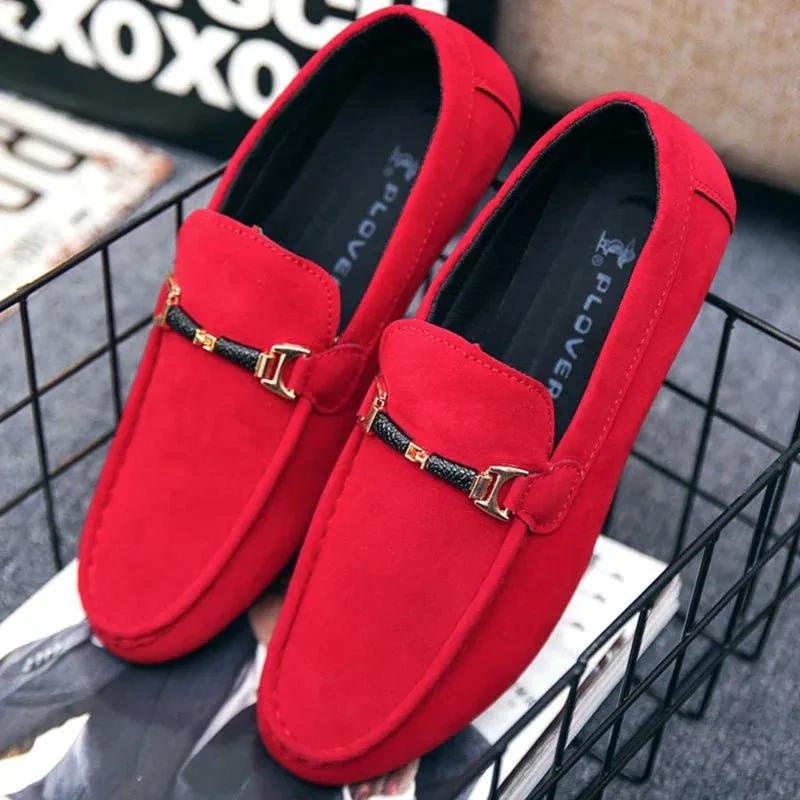 SHEIN Red Party Wear Fancy Loafers