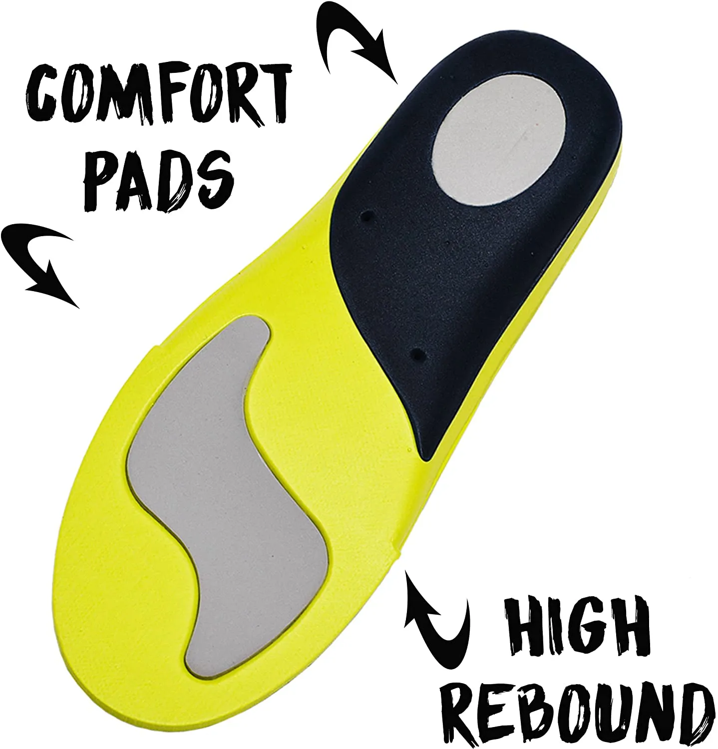 SoleLab Running Shoes Insoles with Graphics | Replacement Padded Inserts | Waves