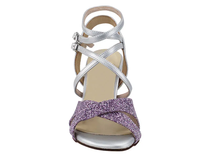 Very Fine Lavender Glitter Ladies Tango Shoes 035