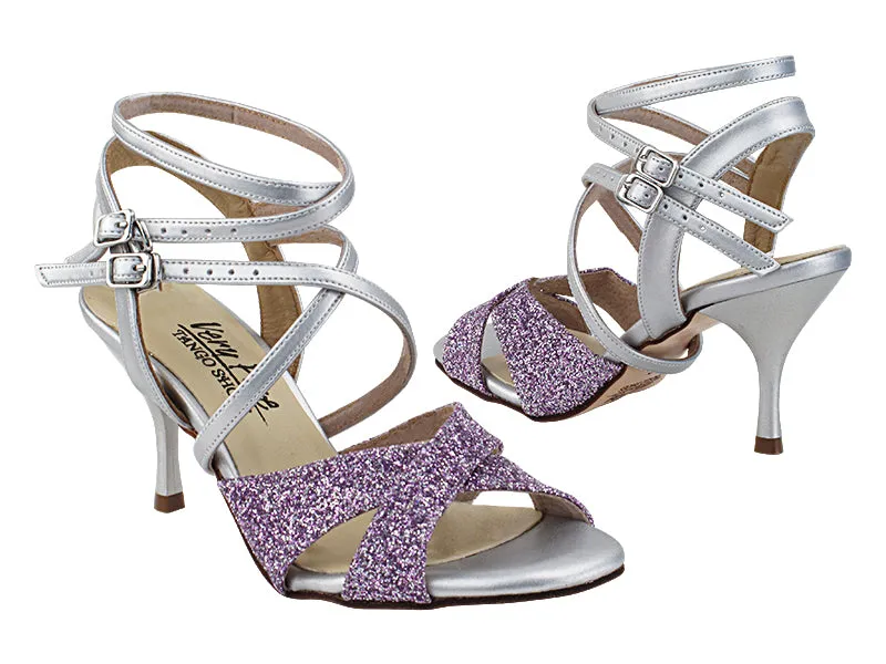 Very Fine Lavender Glitter Ladies Tango Shoes 035