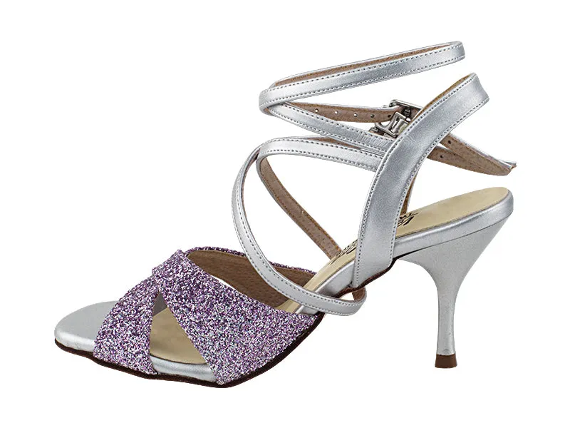 Very Fine Lavender Glitter Ladies Tango Shoes 035