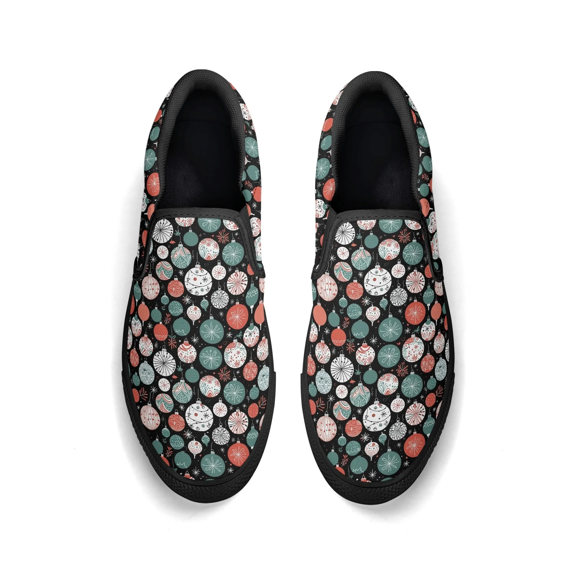 Womens Colorful Ornament Rubber Slip On Shoes