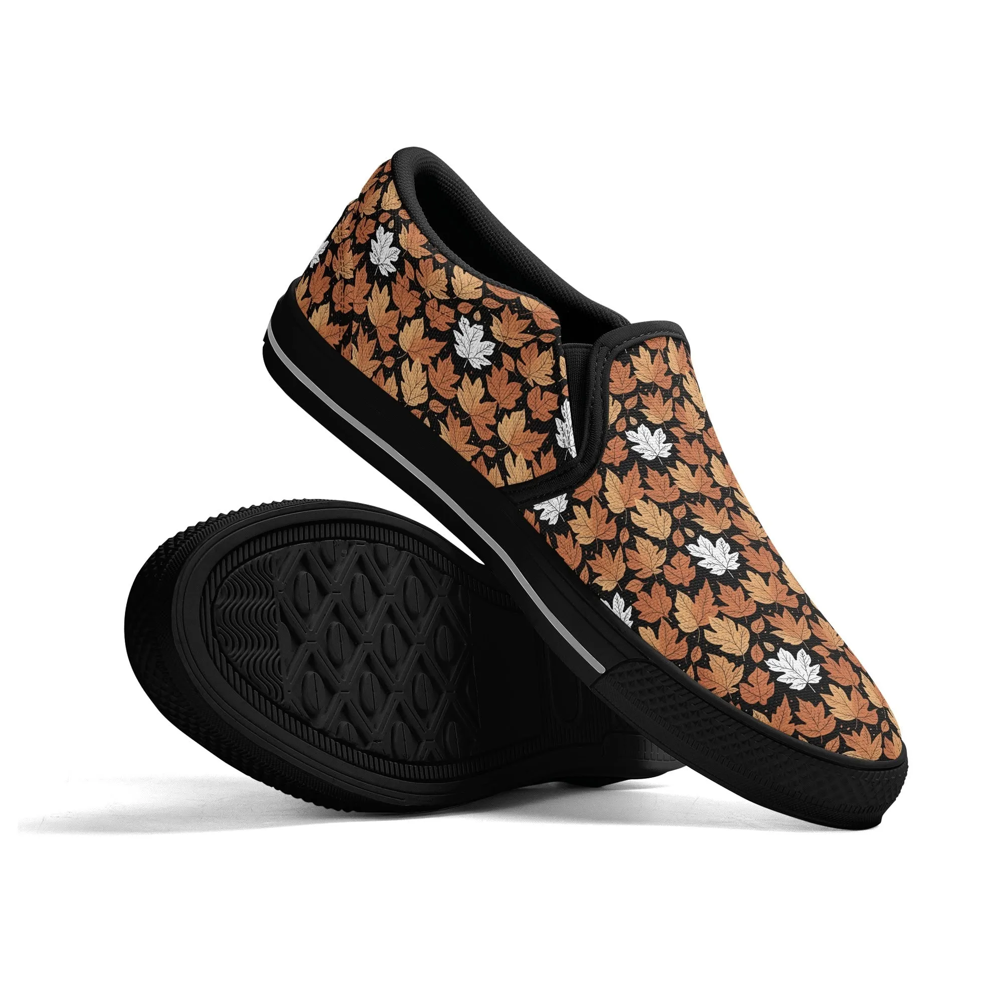 Womens Maple Leaves Rubber Slip On Shoes